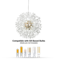 Lustre suspendu moderne Nordic 16 G9, éclairage décoratif pour la décoration de mariage