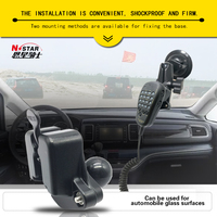 Récepteur universel support de talkie-walkie voiture avec boule camion moto support de téléphone pour support de microphone à main