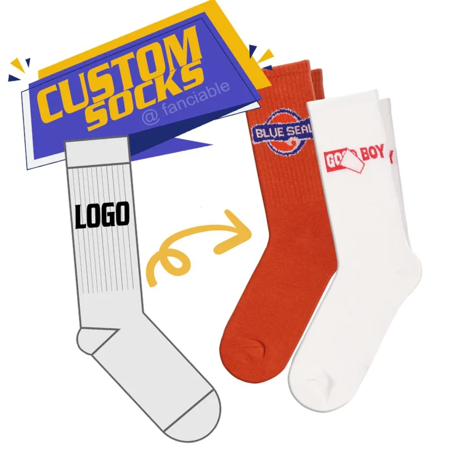 New product made your own gym custom logo men sport socks bamboo cotton custom workout socks