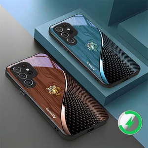 CHAOYIDIAN Custodia per Telefono in Vetro con Motivo Tigre Dorata e Marrone per <span class=keywords><strong>Samsung</strong></span> <span class=keywords><strong>Galaxy</strong></span> <span class=keywords><strong>S20</strong></span> <span class=keywords><strong>FE</strong></span> S21 S22 S23 Plus S24 Ultra S25 - Product Image 2