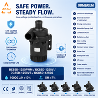 Pompa Akuarium DC 24V Mikro Portabel, Mesin Penyemprot Air Sentrifugal Pintar, Pengatur Suhu, OEM 13500L/H 10m