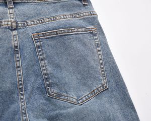 <span class=keywords><strong>Pantalones</strong></span> Vaqueros <span class=keywords><strong>de</strong></span> Moda Urbana <span class=keywords><strong>para</strong></span> Hombre y <span class=keywords><strong>Mujer</strong></span>, Cintura Media, 100% Algodón, Azules, Corte Recto y Ajustado - Product Image 5