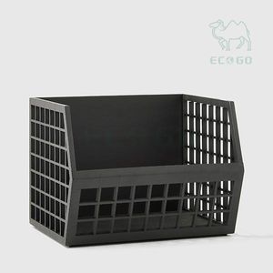 Attrayant nouveau style d'organisation de stockage de nourriture empilable en bambou armoires de bac de rangement avant grande ouverte bac empilable en bambou Durable - Product Image 1