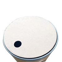 Fût en fibre de 55 gallons avec tube en papier personnalisé, disponible en différentes tailles et styles.