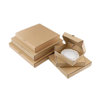 Boîte à pizza multi-compartiments HuiLong PS-006, prix de gros, tailles personnalisées 24*24*4.5cm, conteneur en carton pliable robuste