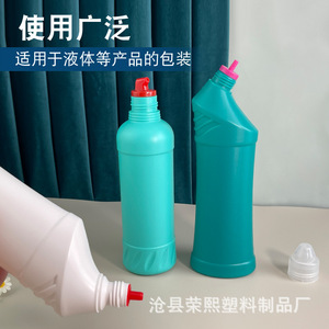 ขวดน้ำยาทำความสะอาดห้องน้ำ Rongxi 500 มล. ปากขวดงอ ขวดพลาสติก HDPE หนาพิเศษ สำหรับบรรจุน้ำยาทำความสะอาด - Product Image 4