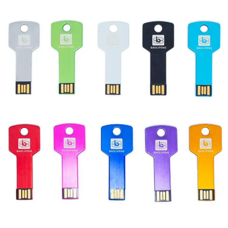 Personalizzabile in acciaio inox chiave del metallo USB 3.0 di memoria veloce velocità logo inciso 64GB 16gb 8GB portachiavi usb flash drive