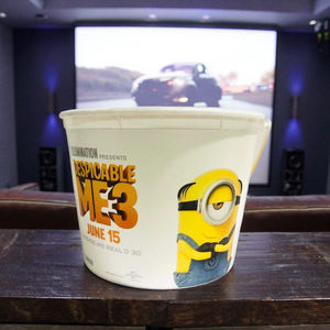 Cubos de Palomitas de Maíz Personalizados para Noche de Cine United PB-01, 170 Onzas, Varios Tamaños, Asa de Plástico PP, Tapa para Fiestas, Hecho en Vietnam - Product Image 3