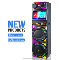 Altavoz Karaoke Portátil con Pantalla Táctil, Audio para Cantar y Bailar, Reproductor de Videos de YouTube, RGB para Exteriores, Modelo CH-2122AV, Venta Directa de Fábrica