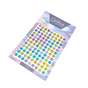 Adesivo con gemma per bambini Cross-border di cristallo con diamante ricompensa giocattoli decorativi colore amore ovale fiore prugna - Product Image 5