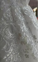 Nouveau 2024 Robe de Mariée Balle de Luxe Africaine Épaules Dénudées Col V Dentelle Florale Complète Perles de Cristal Gland Grande Taille