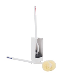 Ensemble de brosse de toilette haute en PP bicolore durable avec poils antibactériens pour un nettoyage hygiénique de la salle de bain et un rangement facile - Product Image 3