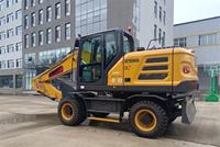 Excavadora de Ruedas XE155WGA de 14 Toneladas con Martillo Hidráulico y Acoplador Rápido para Construcción, Movimiento de Tierras e Ingeniería Municipal