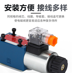 Vanne directionnelle hydraulique à solénoïde 4We6D61B 24V 30W 315 bars 60 L/min pour l'industrie chimique haute pression - Product Image 4