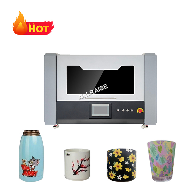 Glass Cup Printing Machine Glass Vacuum Bottle Plastic Coffee Ceramic Cups Printer 360 Degree Uv Printing Machine