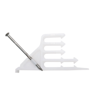 Clips de câble en plastique, système de fixation par encliquetage, organisateur de fils électriques, installation facile, maintien positif, fixation pour montants en bois