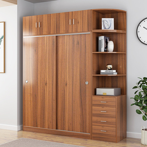 Customized Modern Bedroom Wooden Clothes <strong>Wardrobes</strong> Width 1.0m Closet Designs for Room - Product Image 1