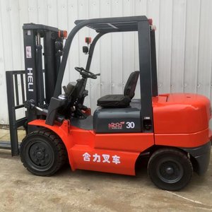 Mini Heli Used Forklift 3 Ton Diesel with Hydraulic Side Shifter Solid Tire Good Quality and Low Working <b>Hours</b> - Product Image 3