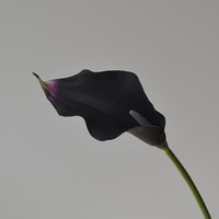O-X055 Großhandel Langstielige EVA Calla Lilien Blumen Weiß Rosa „Real Touch“ Lilie Calla Kunstblume für Heim- und Hochzeitsvasendeko