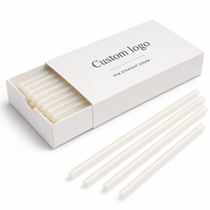 Food Grade PHA Compostable Straight Straws Custom Printed Packaging Biodegradable Disposable Straws for Milk Pearl Tea Drinks - Product Image 2