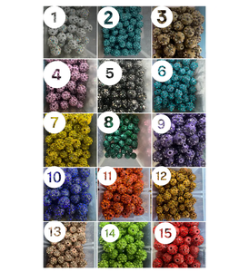 Collar con cuentas brillantes de béisbol de 18 pulgadas y 20 pulgadas para hombre, colección de hielo, collar de diamantes de imitación de béisbol azul en polvo, colores seleccionados del equipo - Product Image 6