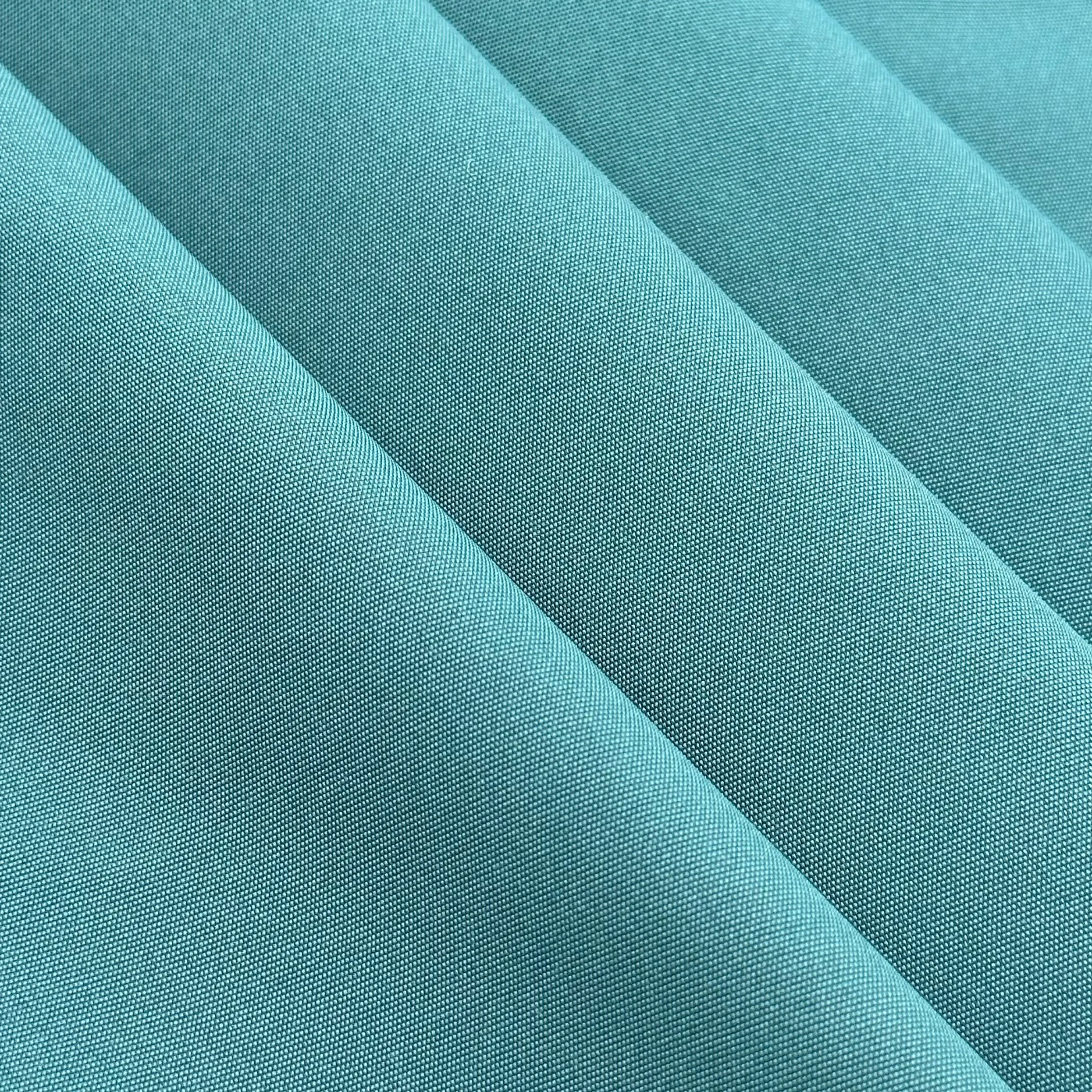 Personalizado 150 T400 doble trama elástica de tejido liso Oxford chaqueta cortavientos tela de poliéster