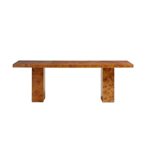 Table à manger en écorce d'arbre design, longue et large, pour la maison, le bureau, les fêtes, la cuisine - Plan de travail - Product Image 1