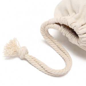 Sac à chaussures en toile de coton personnalisé avec logo imprimé, impression double face, sac à cordon - Product Image 6