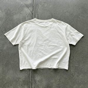 Camiseta de hombre de algodón grueso con estampado gráfico, corte holgado, con pedrería, estilo streetwear personalizado, lavado desgastado, oversize - Product Image 3