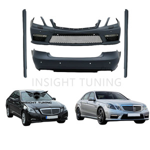 Kit de carrosserie de pare-chocs de voiture de lifting de conception E63 de haute qualité pour <span class=keywords><strong>Mercedes</strong></span> <span class=keywords><strong>Benz</strong></span> W212 E200 E300 Kit de carrosserie AMG de mise à niveau - Product Image 2