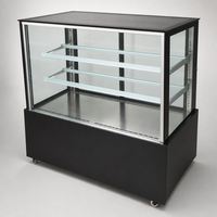 Vitrine Réfrigérée de Pâtisserie Professionnelle pour Boulangerie, Congélateur de Présentation de Gâteaux avec Éclairage LED, Réfrigérateur de Vitrine pour Pâtisserie