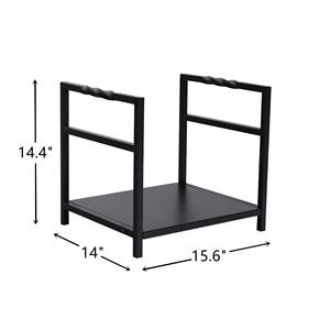 <span class=keywords><strong>Porte</strong></span>-bûches en métal gris robuste Ensemble d'accessoires de <span class=keywords><strong>cheminée</strong></span> extérieure directe d'usine <span class=keywords><strong>Porte</strong></span>-bûches - Product Image 4