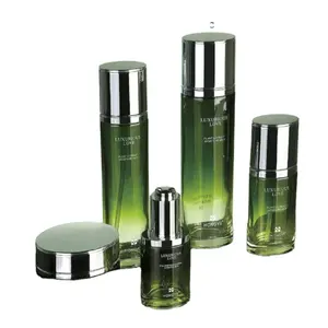 Косметические стеклянные бутылки оптом косметические контейнеры для продажи стеклянная банка косметическая упаковка