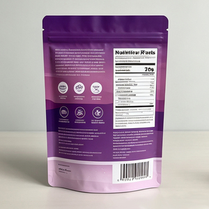 Custom Printed 100g Mylar <b>Zip</b> Lock Bag Stand up Food grade <b>pouch</b> for protein granola powder - Product Image 6