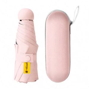 Wholesale Best Seller clear <b>Folding</b> Uv Portable Capsule Umbrella with logo Printing - Product Image 4