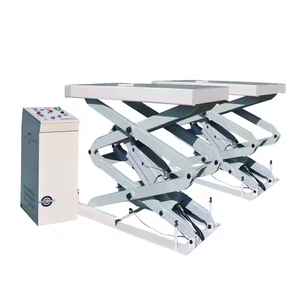 Elevador de tijera pequeño en el suelo, elevador de coche de tipo hidráulico de 3500kg - Product Image 1