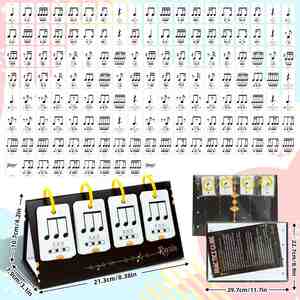 Tarjetas Educativas <span class=keywords><strong>para</strong></span> <span class=keywords><strong>Principiantes</strong></span>, Tarjetas <span class=keywords><strong>de</strong></span> Memoria <span class=keywords><strong>de</strong></span> Música <span class=keywords><strong>de</strong></span> Piano Esenciales <span class=keywords><strong>para</strong></span> Pequeños Músicos, Aprende Acordes, Símbolos Musicales Básicos - Product Image 5