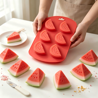 Candyer 6-gaats fruit watermeloen vorm siliconen cakevorm snoep herbruikbaar doe-het-zelf handgemaakte zeep kaarsvorm siliconen epoxyvorm