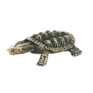 Cũ Brass Rùa Bức Tượng Bằng Đồng Trà Đồ Trang Trí Vật Nuôi Kim Loại Thủ Công Bộ Sưu Tập Với Khắc Xử Lý D73 Bộ Sưu Tập - Product Image 6