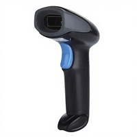 Lecteur de codes-barres QR sans fil avec interface USB, capteur CMOS, vitesse de numérisation de 30 ips, résolution de 5 mil, couleur noir/orange - Lecteur de codes efficace