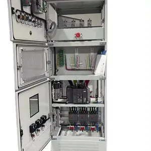 Panel de distribución eléctrica de 4 cables trifásico de 380V, placa de distribución eléctrica PLC/VFD