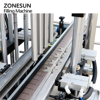 ZONESUN ZS-SV4HS automatique Servo moteur pompe à Piston jus vin lait cosmétique shampooing Gel quantitatif savon liquide Machine de remplissage