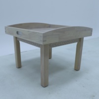 Table de jeu sensorielle carrée en bois massif pour enfants au design moderne pour l'école, la maison, le bureau et la garderie