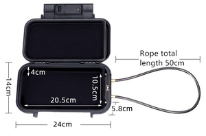 Mini <strong>Portable</strong> ABS Personal Security Storage <strong>Lock</strong> Box with Electronic Code <strong>Lock</strong> and Password Protection Travel Safe with Cable - Product Image 3