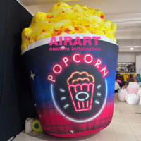 Bonne vente pop-corn gonflable géant personnalisé pour les promotions de cinéma