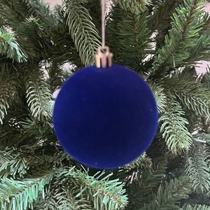 6 cm boules de décoration de noël boules de <span class=keywords><strong>pompon</strong></span> peintes en plastique arbre de noël boule suspendue ornement suspendu décoration de scène - Product Image 2