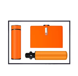 Custom Personalized Luxury Stainless Steel Business School Teacher Day Giveaway Umbrella Vacuum Flask <b>Cup</b> Journal Gift Set - Product Image 2