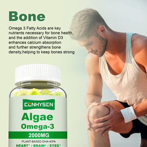 All'ingrosso su ordinazione adulti alghe olio <span class=keywords><strong>Omega</strong></span>-3 Gummies EPA DHA integratori per la salute ossa degli occhi vitamina coenzima Q10 caramelle gommose - Product Image 6