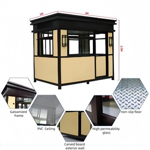 Caseta de Seguridad Portátil de Panel Sándwich, Caseta Prefabricada para Servicio de Seguridad en Exteriores - Product Image 5