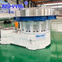 Granulateur vertical à matrice annulaire certifié CE 220 kW, machine industrielle à granulés de bois 3-4 T/H avec accessoires complets